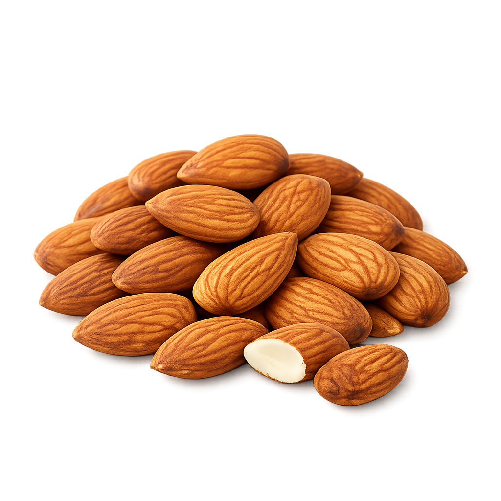 Fresh almonds
